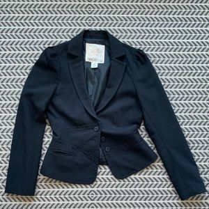 Black tuxedo blazer